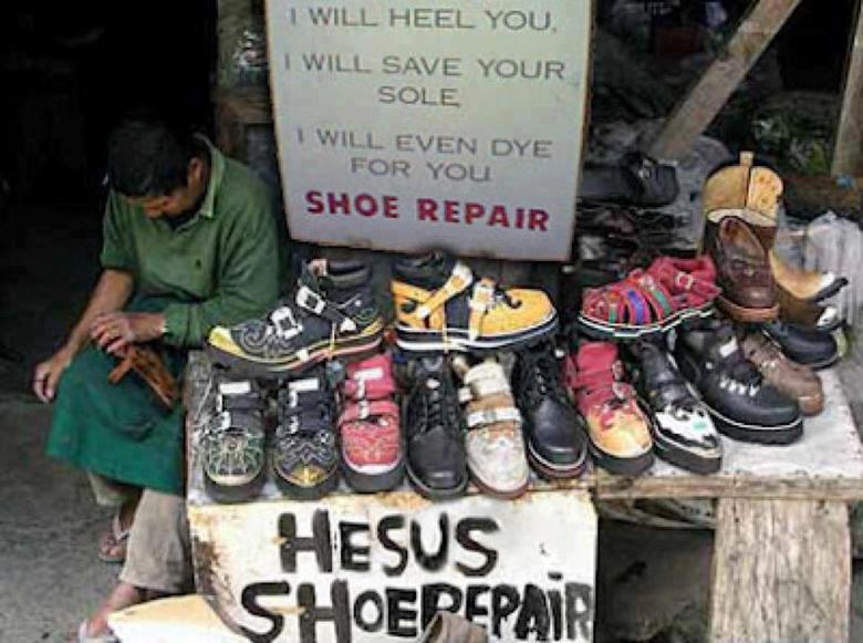shoe repair  Africa - on the light side of our soles