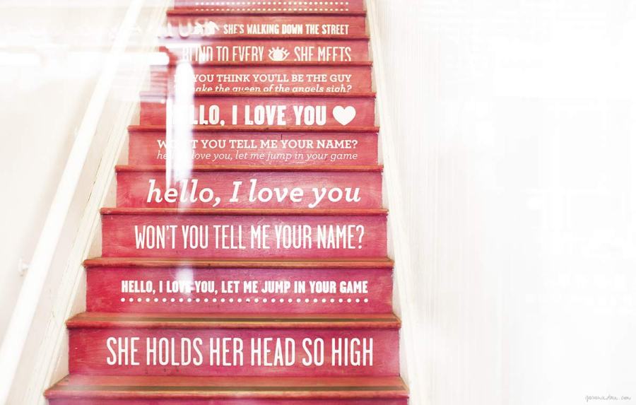 stairs to mens "opening ceremony" - a store in N.Y. Photo taken by Garance Dore.