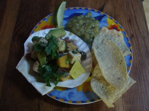 last time I suggested the scallop bowls for serving - this time I used them.