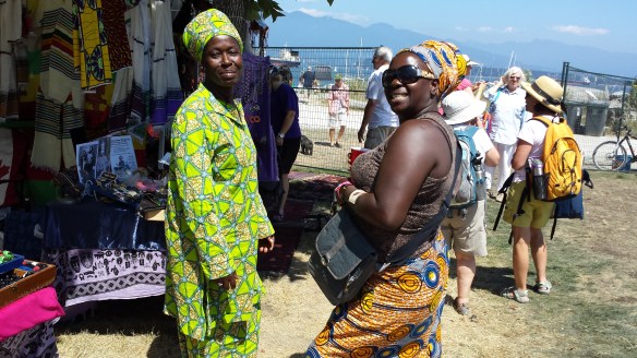 These women are from the Republic of Ghana, Africa. Their booth was lovely.