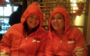 Two coneheads - at Sushi Sen 