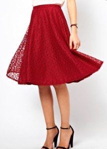 Floral lace skirt, only $54, asos.com