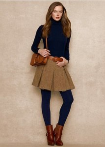 Wool skirt, $398, Blue Label, ralphlauren.com