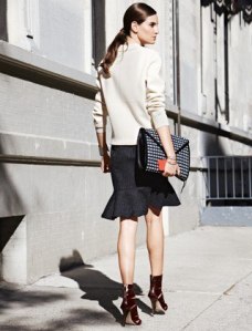  Brocade wool skirt, $390, CH Carolina Herrera, 212-744-2076.