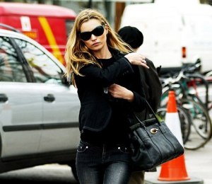 Kate Moss with her Mulberry. Getty Images
