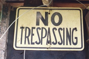 Don't cross the line