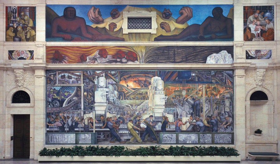 Diego Rivera's Detroit Industry (partial view) 1933.