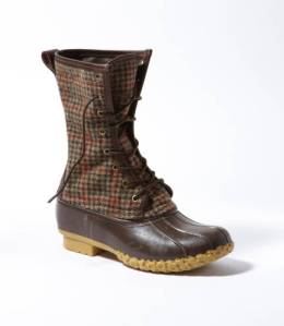 Signature L.L. Bean Boot, Wool Houndstooth 10", $159; llbean.com/llbeansignature