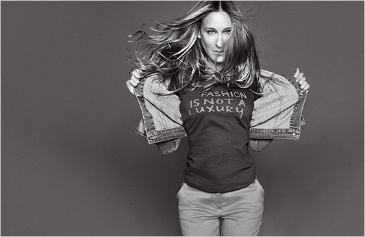 SJP - because she's quirky a lot of the time but it suits her.