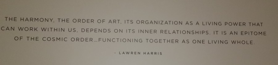 From the Lauren Harris exhibit at the Vancouver Art Gallery 03/30/14