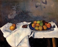 Still Life: Plate of Peaches, 1879-80. Oil on canvas, 59.7 x 73.3 cm. Solomon R. Guggenheim Museum, New York, Thannhauser Collection, Gift, Justin K. Thannhauser 78.2514.4