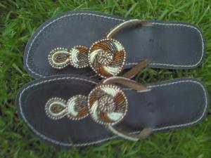 I bought so many pairs of these leather/beaded sandals in Tanzania.