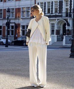 Whiteout! Make your tee part of a completely monochromatic look—and prepare to be mistaken for a fashion editor. Camille Charrière, via Camille Over the Rainbow