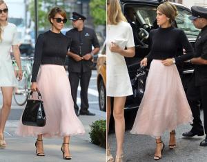 I just love this acress's outfit.