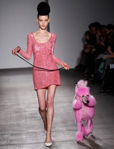 What you can wear on your day off to walk your pink poodle