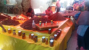 Chapulines at the Benito Juárez Market  - goes well with honey.