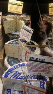 Named after rivers, barbeques and appliances. Maytag Blue is from the washing machine family.  Known to make the best blue cheese dressing of all time! 