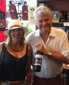 Don holds up the bottle of R&D (for Ron & Don)