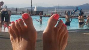 I was preparing at Kits Pool