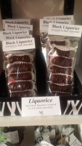 Especially these chocolate covered black licorice pieces - can it get any better?