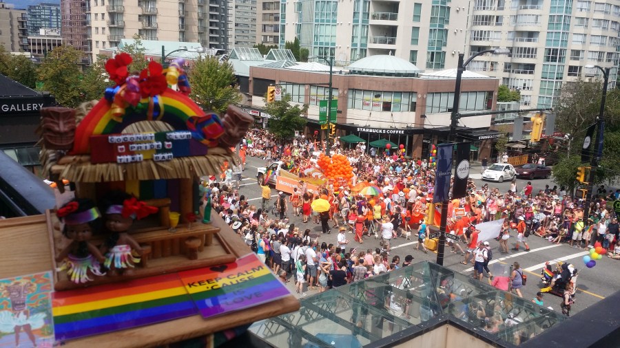 From where we sat - VIP (very interesting people) section.