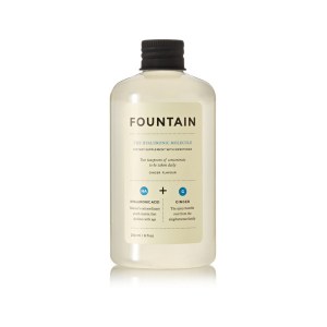 Drinkable Hyaluronic Acid Spike your favorite drink with 2 teaspoons of this liquid hyaluronic acid to plump your complexion and keep skin hydrated. The Hyaluronic Molecule, Fountain $30