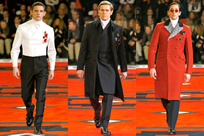 Jamie Bell, Willem Dafoe, Adrien Brody, Prada Fall 2012 Photo: Monica Feudi / Feudiguaineri.com