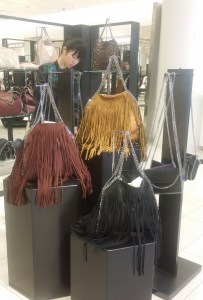 Where there's shoes, there's bags. The Fringe Festival is on.