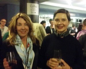 With Isabella Rosselini - she was the face of Lancome for 14 years