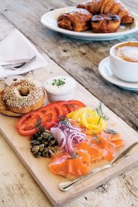 Photo by Liz Kuball A house cured salmon spread at Bob’s Well Bread Bakery.
