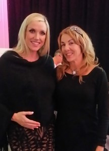 With gorgeous soon-to-be mom Amanda Wood. She sang the most beautiful rendition of Hallelujah.