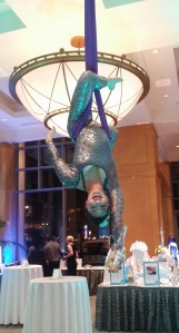 The wine was served in a unique cirque kind of way