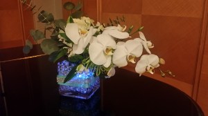  I won the beautiful floral centerpiece at our table