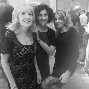 As the night wore on - with Colleen (L) and Wendy.