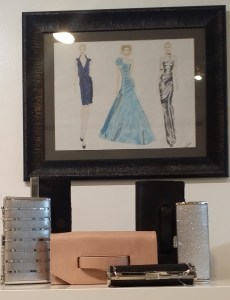 How about an elegant evening clutch bag? These are found at KATE FRENCH Wear - 2352 W. 4th Ave. in Vancouver.  There is a lot more to this store than what is shown here.