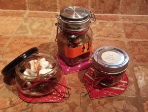 You can use different sized jars - fun way to serve