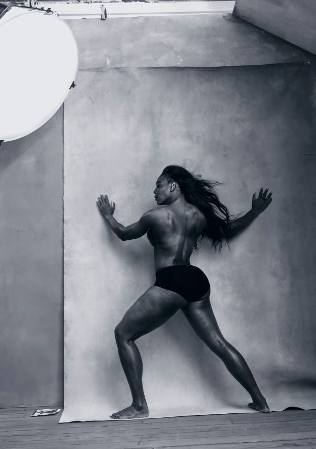 Showing Strength. Tennis player Serena Williams. Photo: Annie Leibovitz/Pirelli Calendar 