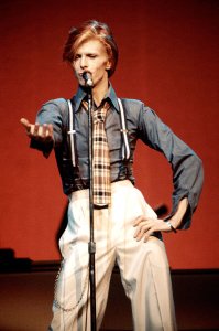 Bowie's most normal look of the 70's Photo: Steve Morley/Redferns