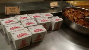 kalua pork & kimchi fried rice and vegetable gyoza