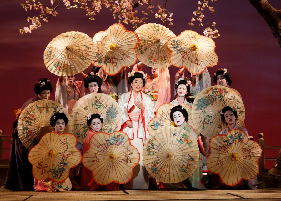 Middle: Mihoko Kinishita as Cio-Cio-San (Butterfly). Photo: Tim Matheson