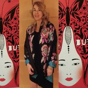 Not a kimono but at least it was colourful.