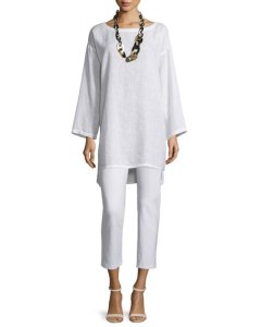 Organic Linen Long Tunic - USD 228.00