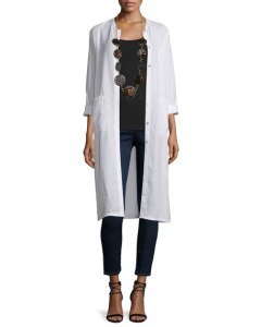 Long Organic Linen Jacket USD 248.00
