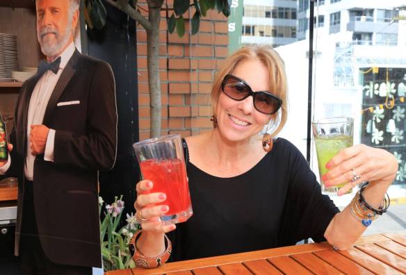 Couldn't decide between the lime or fruit punch Jarritos (Mexican soft drink which may have included a bit of Tequila) while my handsome date prefered to stick with refreshing Dos Equis XX beer.