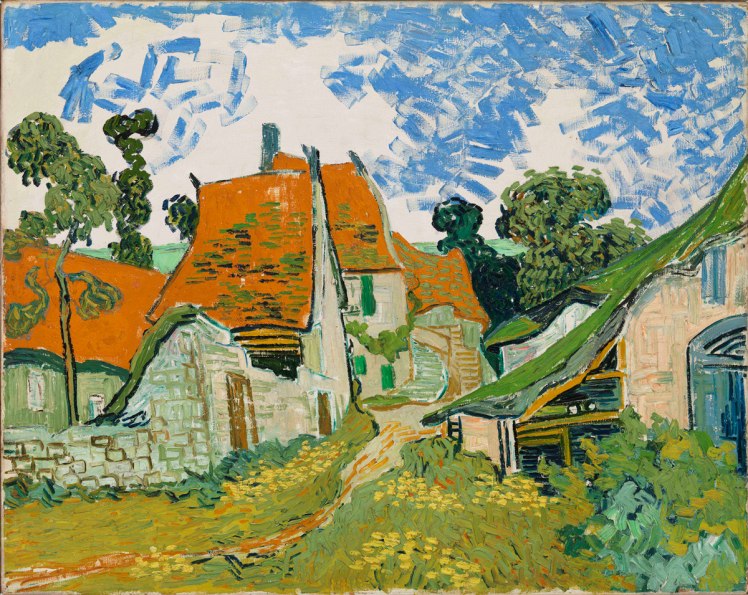 Vincent van Gogh (Dutch, 1853–1890) Street in Auvers-sur-Oise 1890 Oil on canvas 29 × 36 3⁄8 in. (73.5 × 92.5 cm)