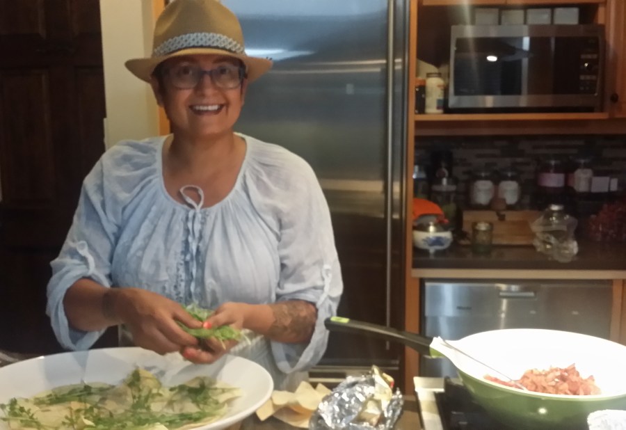 Samantha in the kitchen