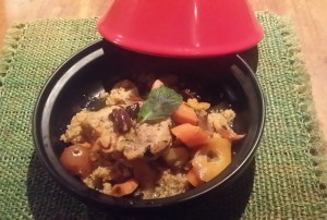 Plated on an individual serving tagine