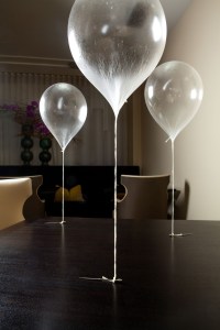 Helium balloon dessert made with apple. Source: Alinea Restaurant 