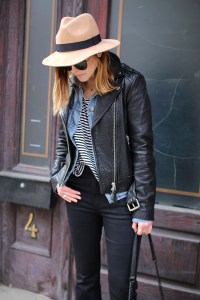 The leather bomber jacket