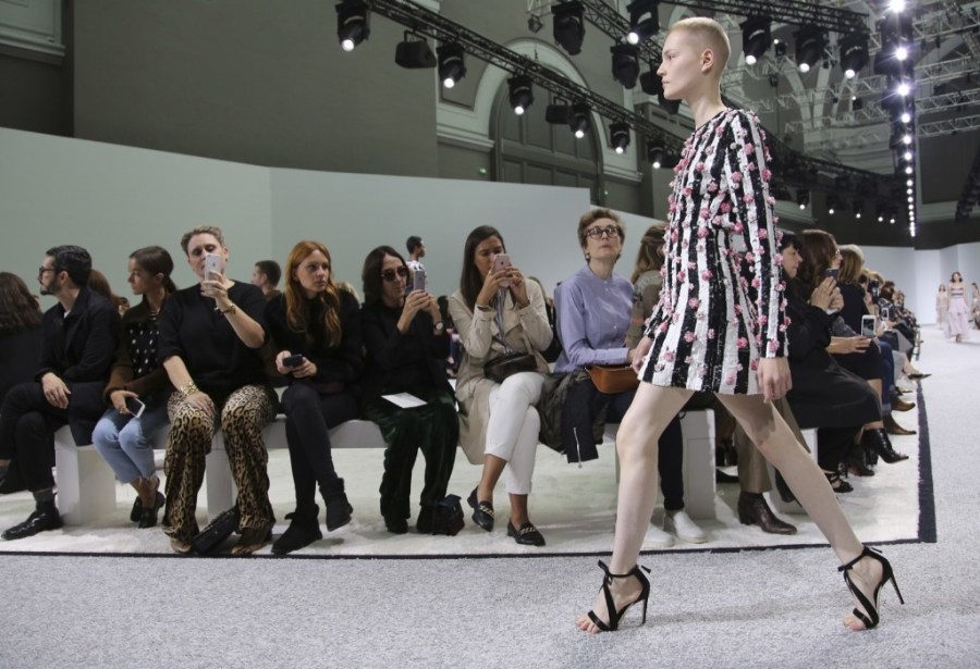 A model wears a creation for Giambattista Valli's Spring-Summer 2017 ready-to-wear fashion collection. AP Photo/Thibault Camus
